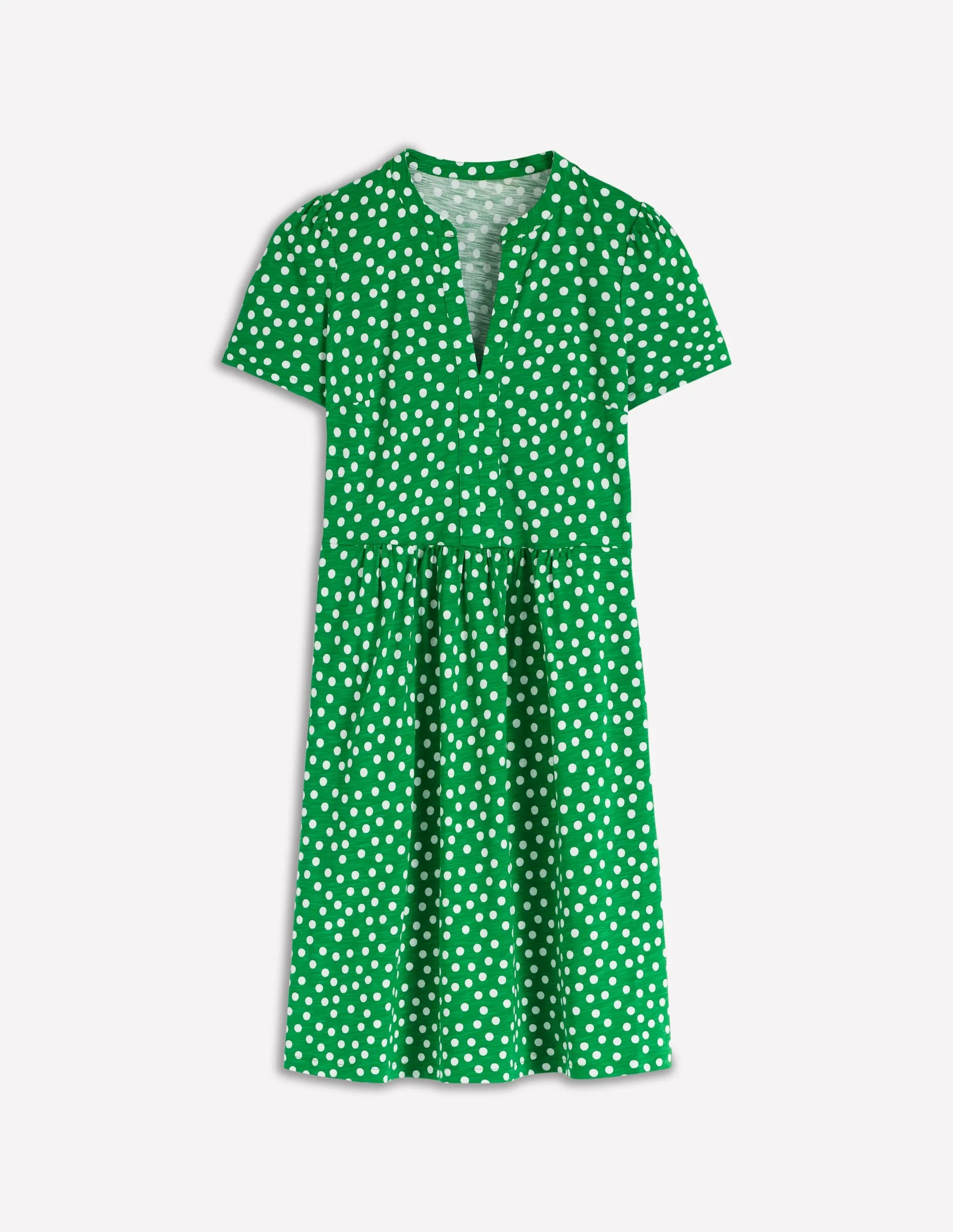 Naomi Short Sleeve Dress-Hunter Green
