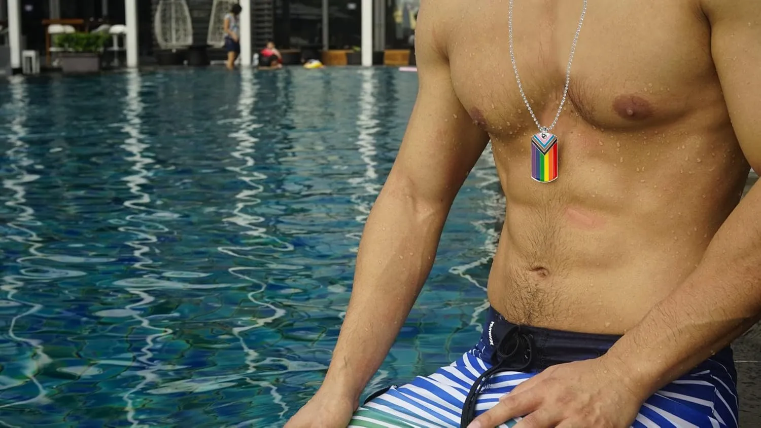 Progress Pride Dog Tags Pendant Rainbow Pride Gift LGBT Necklace