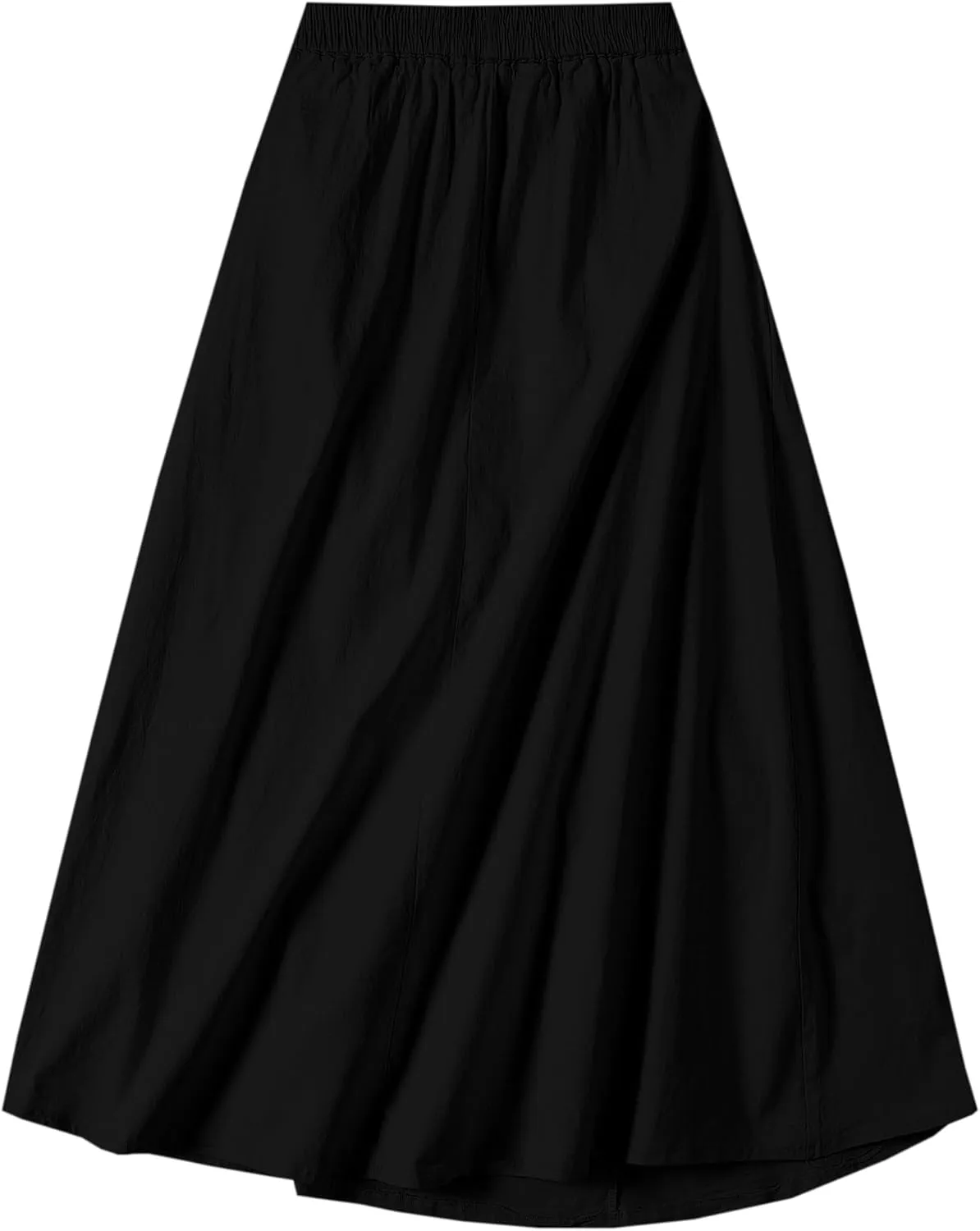 SANGTREE Women's Casual Cotton Linen Skirts with Pockets