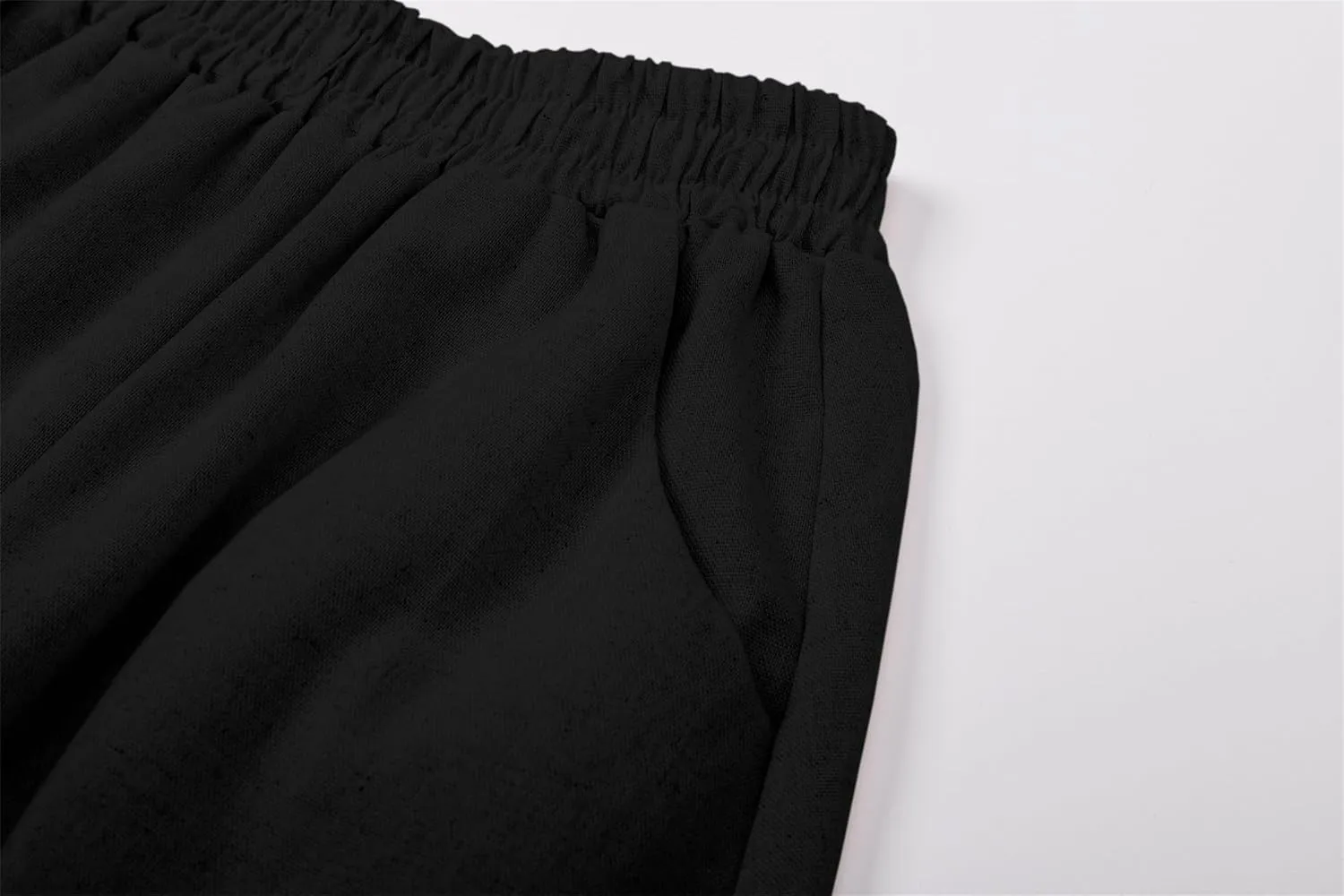 SANGTREE Women's Casual Cotton Linen Skirts with Pockets