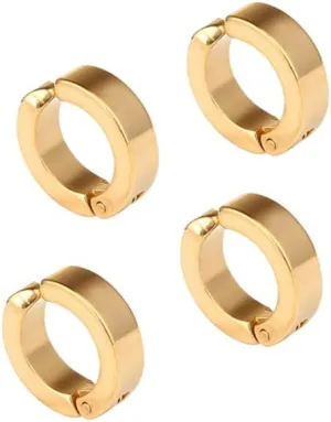 Trafalgar Law Cosplay Earrings Titanium Steel Golden Clip Earring Stud Jewelry Death Costume Props Merch