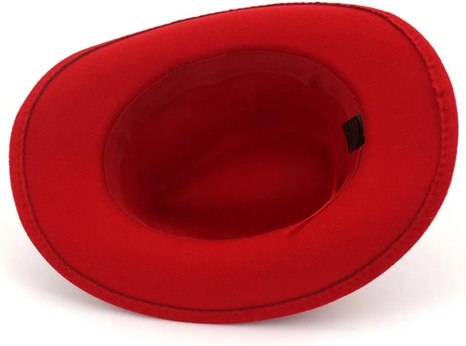 Wide Brim Fedora Hats for Women Men Suede Panama Rancher Hat Pork Pie Jazz Hat Men Fall Winter Panama Hat