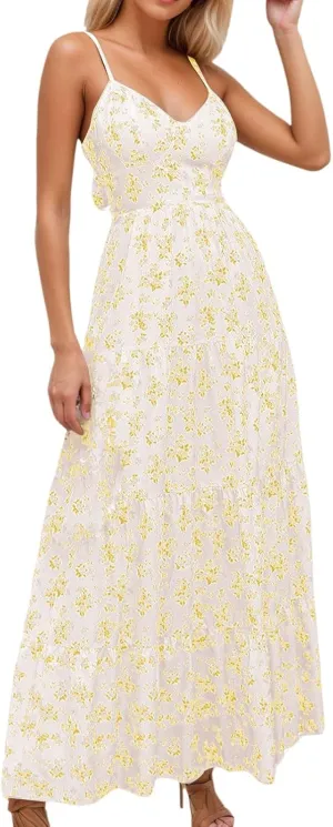 Women Y2k Bodycon Long Dress Spaghetti Strap Low Cut Dresses Casual Backless Trendy Flowy Maxi Dress Sexy Clubwear