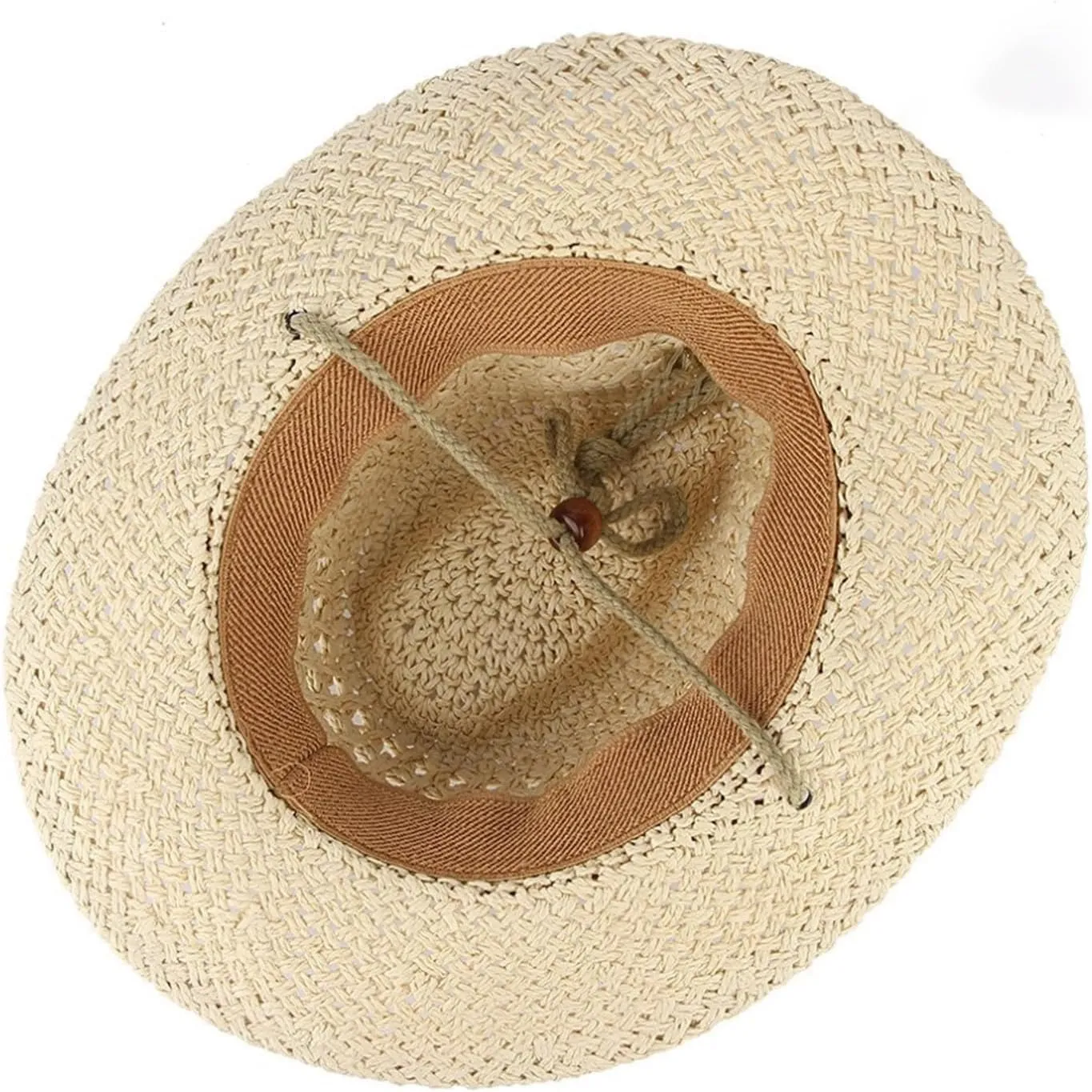 Women's Felt Fedora Hat Western Cowboy Hat with Tassel Wide Brim Panama Hats UV Protection Cap Dress Hat for Women
