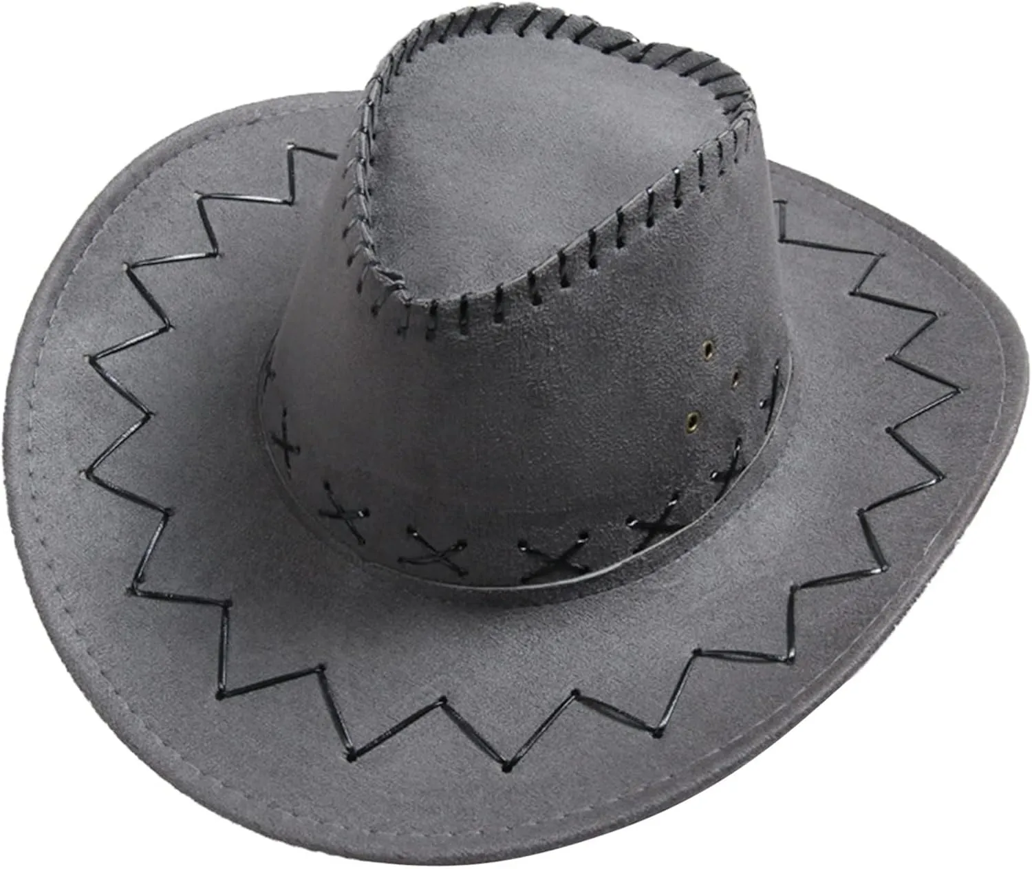 Womens Felt Wide Brim Cowboy Hats Western Cowgirl Hat with Drawstring Dress Up Hat Breathable Summer Hats