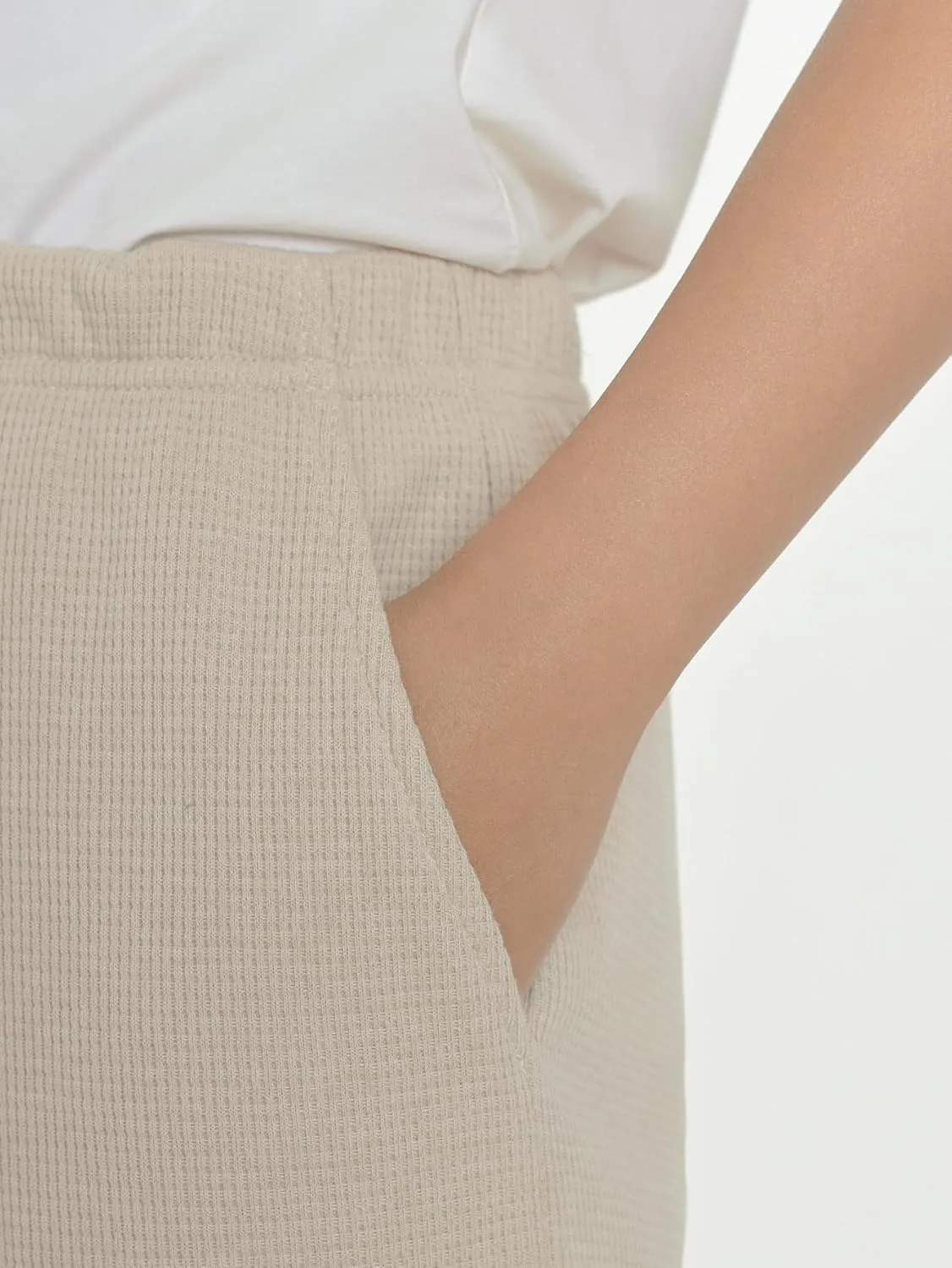 Women's Petite Length Lounge Pants Wide Leg with Pockets