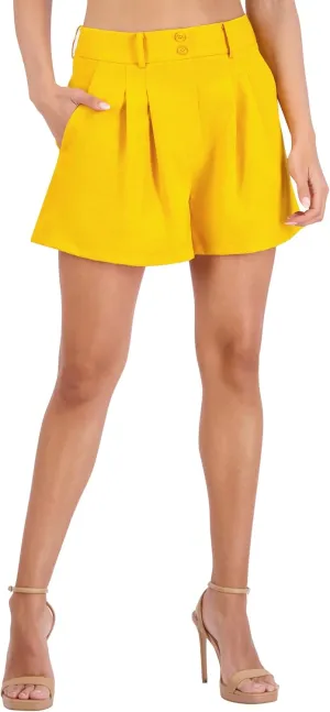 Women's Pleated Front Style Shorts