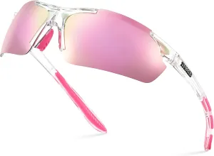 Xagger Polarized Sports Sunglasses for Men Women Wrap Around UV400 Running Baseball Softball Cycling Driving Glasses