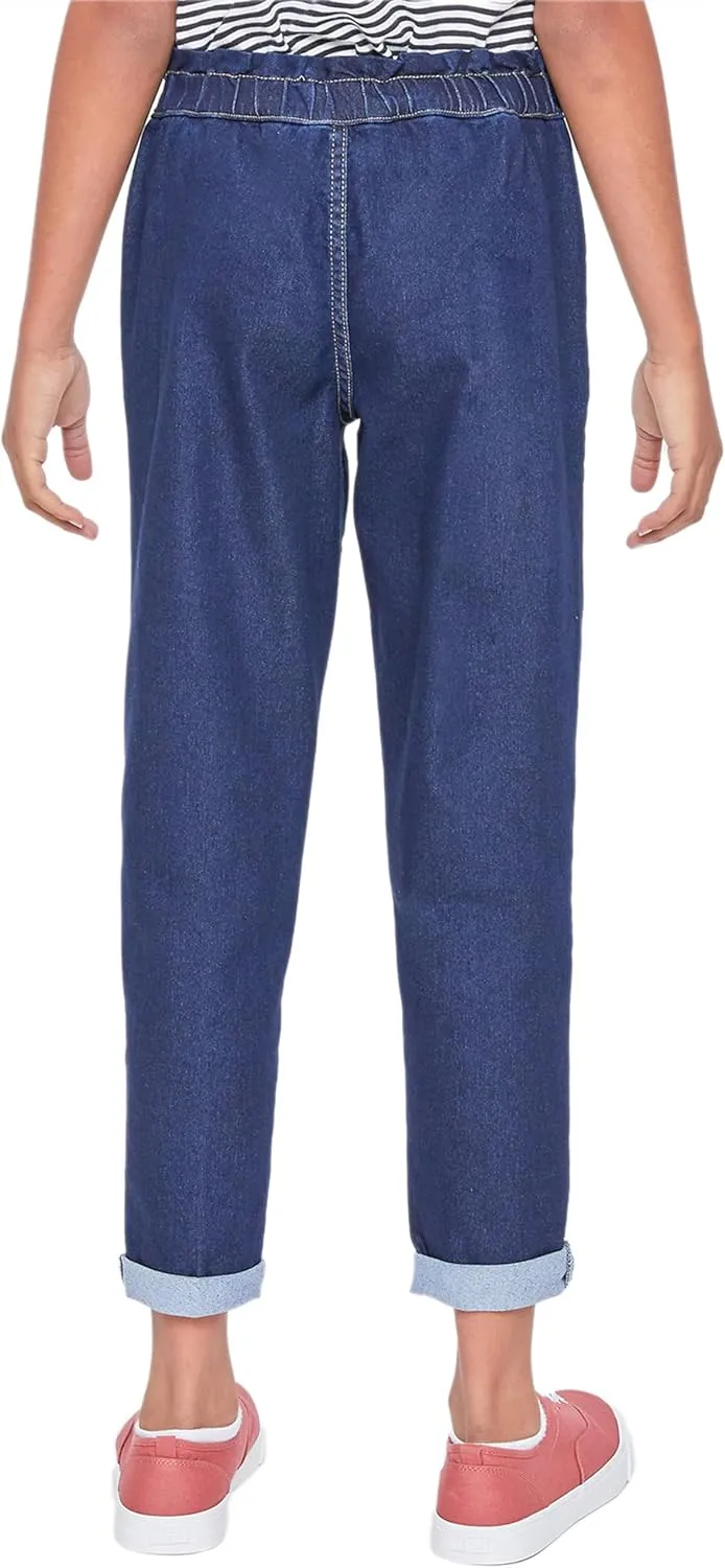 YMI Girls Paper Bag Waist Balloon Jeans