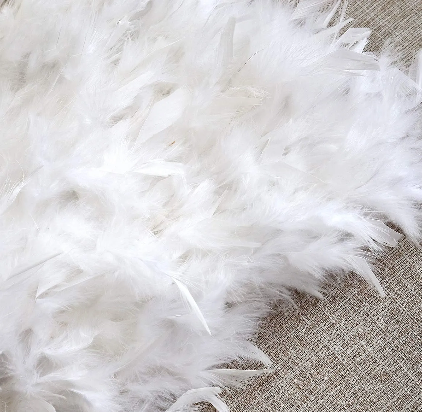 ZAKIA Women's Skirt Real Natural Feather Feather Skirt Casual